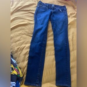 Skinny low rise True Religion jeans